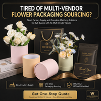 Boîte à fleurs en papier tube rond, logo personnalisé, emballage cadeau cylindrique OEM, directement de l'usine pour les fleuristes et les acheteurs en gros de produits artisanaux