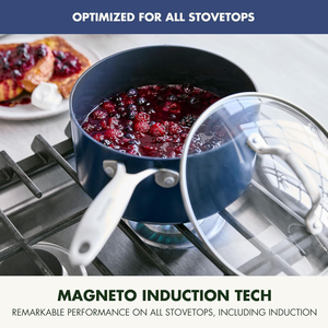 Oem 22-Piece Healthy Ceramic <strong>Nonstick</strong> Cookware <strong>Set</strong> PFAS-Free <strong>Pots</strong> Pans with Stainless Steel Handles Glass Lids - Product Image 4