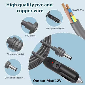 New Coming starlink Mini Car Charger Cable PVC không thấm nước điện mở rộng cáp 12V ~ 24V nhanh chóng sạc cáp - Product Image 3