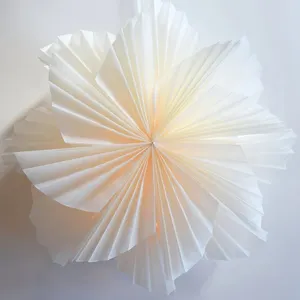 Wholesale 24 Inch White Snowflake Design Hanging Paper Star Lantern For Christmas Decoration Home Decor