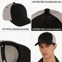 Topi Baseball Nintendo Bros. Unisex Dewasa 100% Katun Bahan Biasa 6-Panel Dapat Disesuaikan Warna Solid (Ukuran 4-7) Buatan Cina