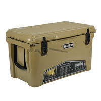 KUER Glacière portable durable avec logo personnalisé, grande capacité de 45 litres pour usage alimentaire