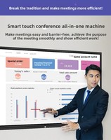 Affichage numérique OEM mural 65 pouces 4K Android 14 avec NFC intégré, balise Bluetooth, marketing de proximité et interaction client