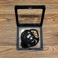 Chapelet Tasbih Perles de Verre avec Compteur de Doigt Électronique – Ensemble Liturgique Tasbih – Cadeau Islamique pour Mariage, Aïd, Hommes et Femmes
