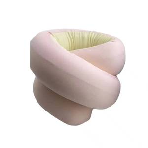 U-Shaped <b>Memory</b> <b>Foam</b> Travel Pillow Portable Loop Neck Support For Office And Travel Solid Color Design - Product Image 5