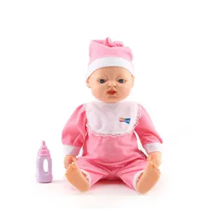 15 Inches Belinda Doll Vinyl Talking Dolls with Facial Movement Lifelike Realistic Baby Doll