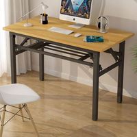 Table de bureau pliante pas chère en gros, mobilier de bureau à domicile, bureau d'ordinateur pour salle de classe, salle d'étude, salle de réunion