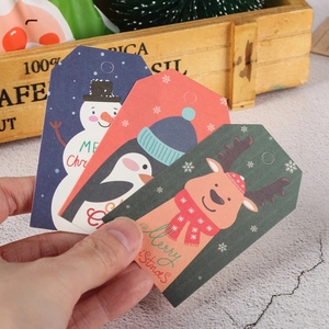 Etiquetas Navideñas al por Mayor, Etiquetas para Envolver Regalos, Etiquetas Colgantes <span class=keywords><strong>de</strong></span> Papel, Tarjetas <span class=keywords><strong>de</strong></span> Papel <span class=keywords><strong>de</strong></span> Papá Noel, Manualidades Navideñas, Artículos para Fiestas - Product Image 5