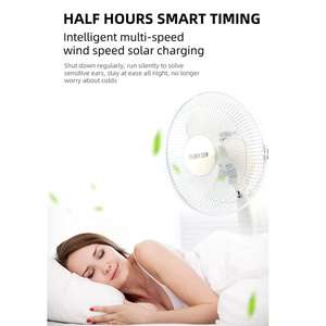 Energie effizienter 12-V-DC-Solartischlüfter mit Lade möglichkeiten für die Integration von Solarmodulen - Product Image 6