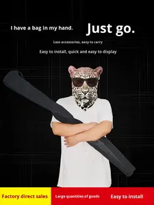 批发便携式 X 形铝制卷起式展示架可调节高度 X 形展示横幅架工厂低价促销 - Product Image 3