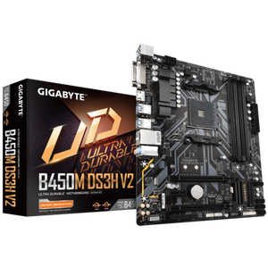 Placa base para juegos reacondicionada <span class=keywords><strong>GIGABYTE</strong></span> B450M DS3H V2 4xDDR4 DIMM Socket AM4 compatible con procesador R5000 R5000G - Product Image 1