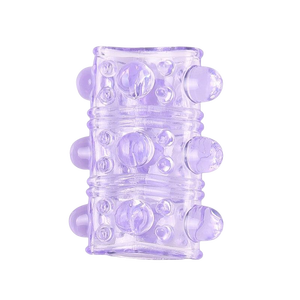 Vente en gros pas cher ensemble de jouets sexuels pour adultes préservatif à friction en cristal épais en caoutchouc avec anneau Jing granule vibrateurs à verrouillage de retard pour hommes - Product Image 5