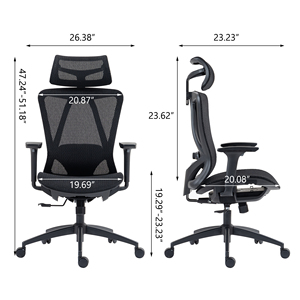 <span class=keywords><strong>Sedia</strong></span> da Ufficio Traspirante in Rete con Braccioli 3D Regolabili 120 °   <span class=keywords><strong>Sedia</strong></span> da Ufficio <span class=keywords><strong>Ergonomica</strong></span> Reclinabile con Ruote Silenziose <span class=keywords><strong>per</strong></span> Casa, Ufficio e Gaming - Product Image 4