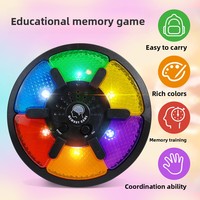 Jeu de société éducatif interactif pour l'entraînement de la mémoire, lumières LED, effets sonores, pour le développement intellectuel des enfants, jouets en plastique