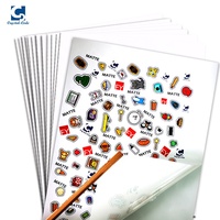 Étiquettes autocollantes en vinyle blanc brillant A4, 500 pièces, papier autocollant, feuille de Film en animal de compagnie