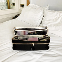 Ensemble de huit sacs de rangement de voyage de luxe personnalisés de haute qualité pour voyages d'affaires, grande capacité, cubes de rangement multi-usages