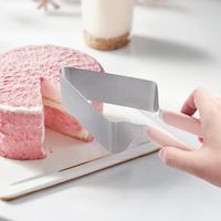Pemotong dan Penyaji Kue Stainless Steel 2 in 1, Alat Pemotong dan Penjepit Kue dengan Gagang Anti Selip, Alat Pemotong Kue yang Mudah Digunakan