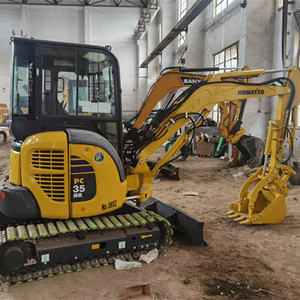 Moteur haute puissance japon komatsu pc35 MR mini pelles hydrauliques sur chenilles d'occasion PC35 3 tonnes godet pelleteuses d'occasion - Product Image 3