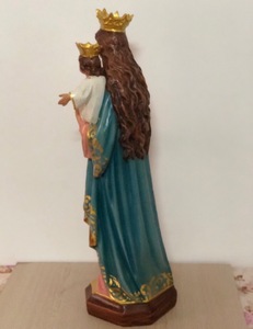 Estatua Religiosa de 12 Pulgadas de la Santísima Virgen María, la Virgen, y el Niño Jesús, Figura de Iglesia - Product Image 4