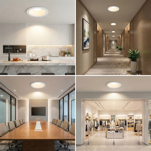 Lámpara de Pared Moderna Ajustable IP54 de Aluminio Fundido Antideslumbrante, Downlight LED Empotrable para Proyectos Hoteleros, 35W-30W-26W - Product Image 5