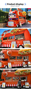 Remolque de Comida Callejera de Acero Inoxidable Tipo Autobús Británico Retro de Dos Pisos, Grande y Rentable, para Exhibición de Comida y Servicio de Fotomatón - Product Image 6