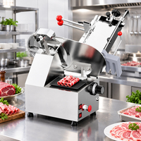 Trancheuse à viande en acier inoxydable de 10 pouces, double usage, pour viande fraîche et congelée, épaisseur réglable, pour restaurant, bœuf