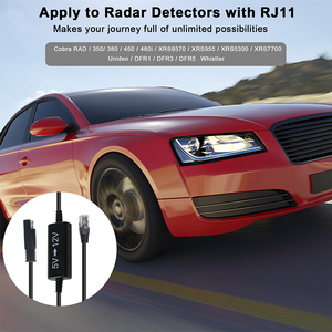 SAE to RJ11 5V to 12Vステップアップコンバーターケーブル、カーチャージャー用電源アダプターCCTVカメラLEDストリップライトネットワークデバイス - Product Image 5