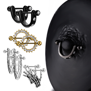 Anillos para pezones de 1000 estilos, nuevo diseño, joyería Sexy para <span class=keywords><strong>mujer</strong></span>, anillos de pecho de circón de acero inoxidable - Product Image 6