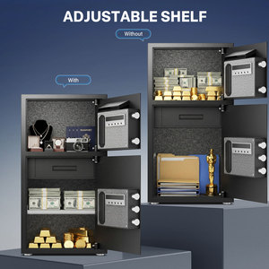 Caja Fuerte de Seguridad Contra Incendios para Uso Comercial, Caja Fuerte para el Hogar con Cerradura Digital Electrónica, Acero Laminado en Frío, para Banco, Hotel, Oficina - Product Image 5