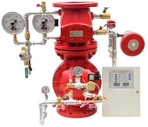 Vanne de déluge d'arrosage de pré-action de Ca-Fire avec accessoire d'équipement de lutte contre l'incendie de contrôle d'alarme humide - Product Image 3