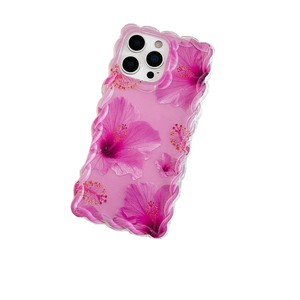 2025 nuova custodia per telefono con fiori rosa <span class=keywords><strong>viola</strong></span> e fiori di ibisco per <span class=keywords><strong>iphone</strong></span> 17 16 15 <span class=keywords><strong>14</strong></span> <span class=keywords><strong>Pro</strong></span> copertura con foro grande tessuto <span class=keywords><strong>viola</strong></span> trasparente <span class=keywords><strong>Max</strong></span> - Product Image 6