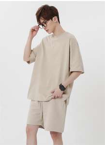 T-shirt personalizzata 100% di puro cotone a maniche a pipistrello fornitore di abbigliamento <span class=keywords><strong>da</strong></span> uomo oversize t-shirt con logo t-shirt peso massimo - Product Image 5