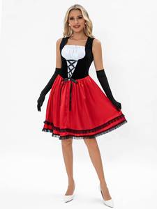 Disfraz de Caperucita Roja para Mujer Adulta con Capa para Halloween y Fiestas de Carnaval - Product Image 4
