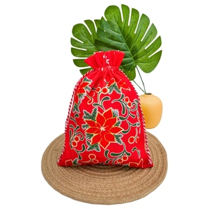 Bolsa de Regalo con Cordón y Estampado Navideño, Bolsa de Almacenamiento para Juguetes y Snacks - Product Image 2