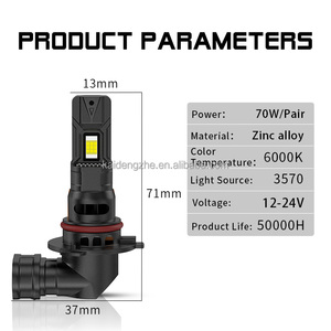 Kaidengzhe Auto Auto lampadina <span class=keywords><strong>Led</strong></span> 70W sostituire accessori luci Atv <span class=keywords><strong>H1</strong></span> H3 H7 H11 9005 HB4 <span class=keywords><strong>lampada</strong></span> ausiliaria 12-24V - Product Image 2