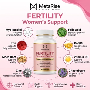 Soutien à la fertilité pour femmes adultes, 60 comprimés, mélange d'herbes premium, complément alimentaire, équilibre hormonal, santé reproductive, bien-être - Product Image 4