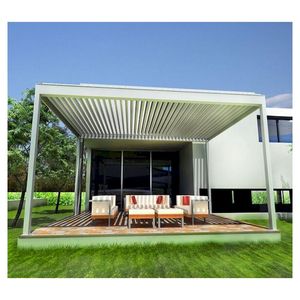 Système de stores vénitiens électriques, prix, imperméable, gazebo extérieur, <span class=keywords><strong>piscine</strong></span>, toit rétractable, rideaux, pergola - Product Image 5