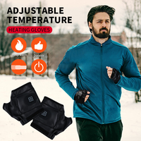 Gants chauffants électriques à piles Chauffe-mains d'hiver imperméables pour le sport-pour le ski, la randonnée et le cyclisme