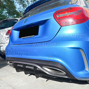 <b>For</b> Mercedes Benz A-Class W176 AMG Line 2016-2018 Body Kit Rear Bumper Splitter Lip Bumper Protector <b>Diffuser</b> <b>Car</b> Accessories - Product Image 3