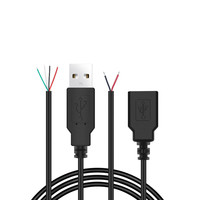 Câble USB mâle vers femelle, pour données, usine chinoise,