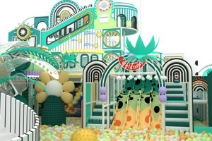 Nouvel équipement de jeux d'intérieur pour enfants, grand labyrinthe de jeux, équipement de parc d'attractions avec trampoline - Product Image 2