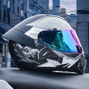 Hochwertige Sicherheit Dirt Bike ABS Elektro roller Fahrrad Voll gesicht für Männer Motorrad helme - Product Image 2
