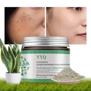 OEM/ODM Private Label Natural Organic Vegan Brighten Whitening Remove Dark Spots Seaweed Renewing Facial Mask Powders