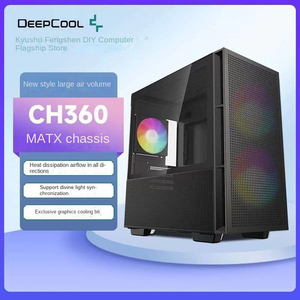 Deepcool CH360 hiển thị kép Máy tính chơi Game trường hợp Loại-C argb Fan điện cạnh tranh lưới Chassis hiển thị Kỹ Thuật Số Kép - Product Image 3