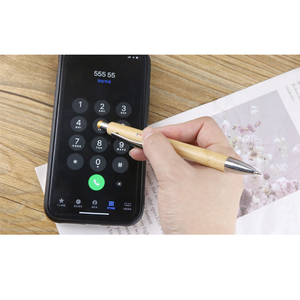 Bolígrafo de gel de bambú natural, bolígrafo promocional, estilista, grabado, respetuoso con el medio ambiente, cuerpo novedoso, tinta negra de 1,0mm, nuevo producto - Product Image 5