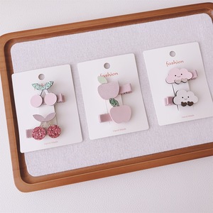 Accessoires pour cheveux d'enfants : Pinces à cheveux nuage mignonnes, accessoires de festival pour filles, pinces plates en tissu à couverture intégrale type <span class=keywords><strong>bec</strong></span> de canard - Product Image 5