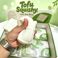 2026 Jouet Squishy en Bloc de Pâte à Modeler Tofu, Jouet Anti-stress Croustillant en TPR et Pâte à Modeler, Jouet Nouveauté Anti-stress à Presser pour la Vente en Gros