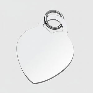Ciondolo a forma di cuore 27x35 mm, accessorio per gioielli, ideale per lavori artigianali e progetti fai da te - Product Image 2