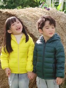 Vêtements d'hiver pour enfants OEM, manteau long pour garçons, vêtements pour filles, col en fausse fourrure, combinaison de neige bleue, parka pour adolescents - Product Image 6