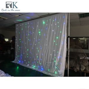 ม่านไฟฟ้าควบคุมด้วยระบบอิเล็กทรอนิกส์ สีขาว สำหรับตกแต่งงานอีเว้นท์ - Product Image 3